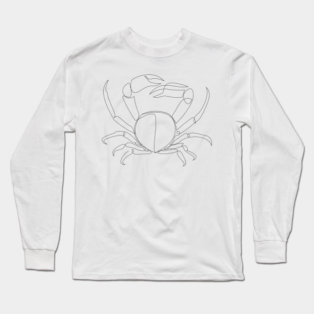 crab Long Sleeve T-Shirt by addillum